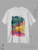 تیشرت سفید طرح دار خوشحال از متفاوت بودن، دکور بوهمی اثر اولیویا بورکی | immage.ir