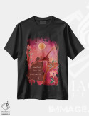تیشرت مشکی طرح دار روح شجاع، هنر دیجیتال اثر اولیویا بورکی | فروشگاه ایماژ
