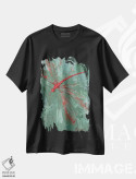 تیشرت مشکی طرح دار سنجاقک VII، دکور معاصر اثر اولنا بوگاتسکا | فروشگاه ایماژ