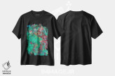 تیشرت مشکی طرح دار انرژی تابستانی، آبستره اثر اولنا بوگاتسکا | immage.ir