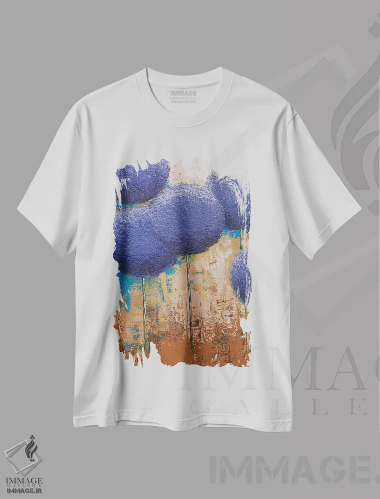تیشرت سفید طرح دار سیرچه I، آبستره اثر اولنا بوگاتسکا | فروشگاه ایماژ
