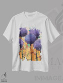 تیشرت سفید طرح دار سیرپیاز III، آبستره اثر اولنا بوگاتسکا | فروشگاه ایماژ