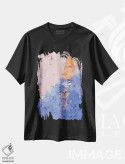 تیشرت مشکی طرح دار بادبان IV، آبستره اثر اولنا بوگاتسکا | فروشگاه ایماژ