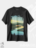 تیشرت مشکی طرح دار آمازون، هنر دیجیتال اثر عمر اسکالانته | immage.ir