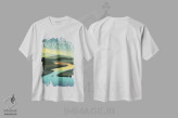 تیشرت سفید طرح دار آمازون، هنر دیجیتال اثر عمر اسکالانته | فروشگاه ایماژ