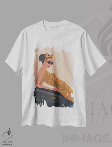 تیشرت سفید طرح دار طبیعت شگفت انگیز I، هنر دیجیتال اثر عمر اسکالانته | فروشگاه ایماژ