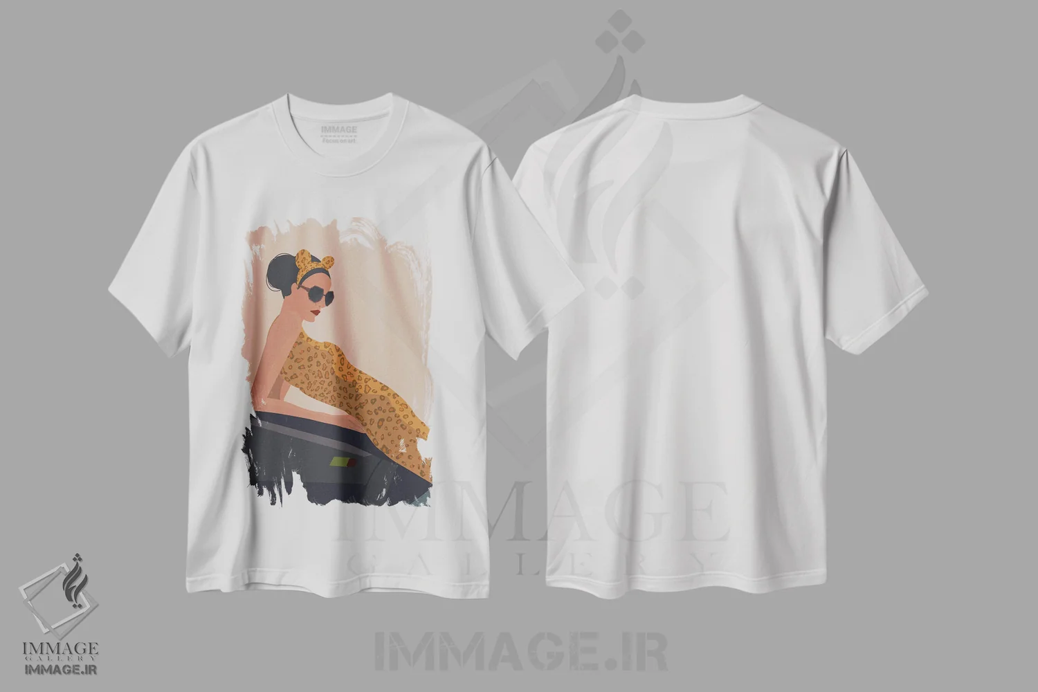 تیشرت سفید طرح دار طبیعت شگفت انگیز I، هنر دیجیتال اثر عمر اسکالانته | فروشگاه ایماژ