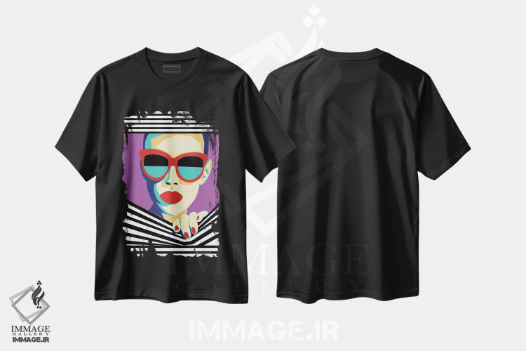 تیشرت مشکی طرح دار استایل و نگرش II، هنر فاخر معاصر اثر عمر اسکالانته | فروشگاه ایماژ