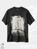 تیشرت مشکی طرح دار لحظه ای در ونیز، تزئینی اثر عمر اسکالانته | فروشگاه ایماژ