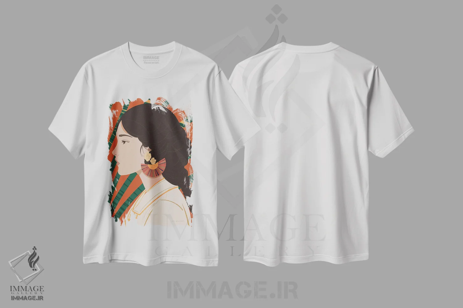 تیشرت سفید طرح دار زن بوهو IV، دکور بوهمی اثر عمر اسکالانته | immage.ir