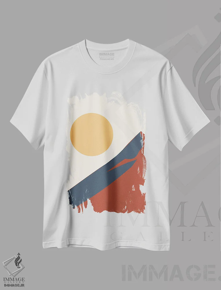 تیشرت سفید طرح دار منظره بوهو I، دکور بوهمی اثر عمر اسکالانته | immage.ir
