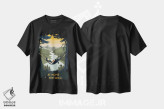 تیشرت مشکی طرح دار ماجراجویی در طبیعت II، دکور کلبه و لژ اثر عمر اسکالانته | فروشگاه ایماژ