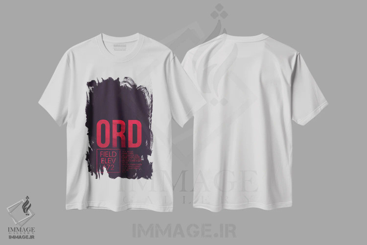 تیشرت سفید طرح دار شیکاگو، تزئینی اثر ۰۸ لفت | فروشگاه ایماژ