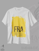 تیشرت سفید طرح دار فرانکفورت، تزئینی اثر ۰۸ لفت | فروشگاه ایماژ