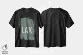 تیشرت مشکی طرح دار کد فرودگاه لس آنجلس، تزئینی اثر ۰۸ لفت | فروشگاه ایماژ