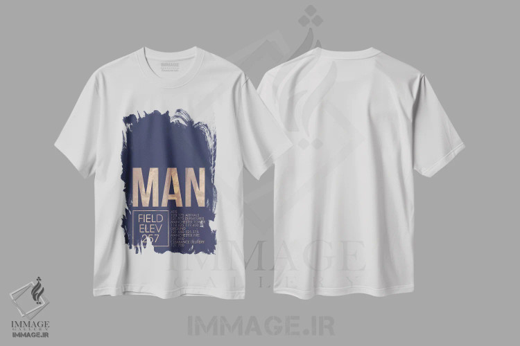 تیشرت سفید طرح دار منچستر، تزئینی اثر ۰۸ لفت | immage.ir