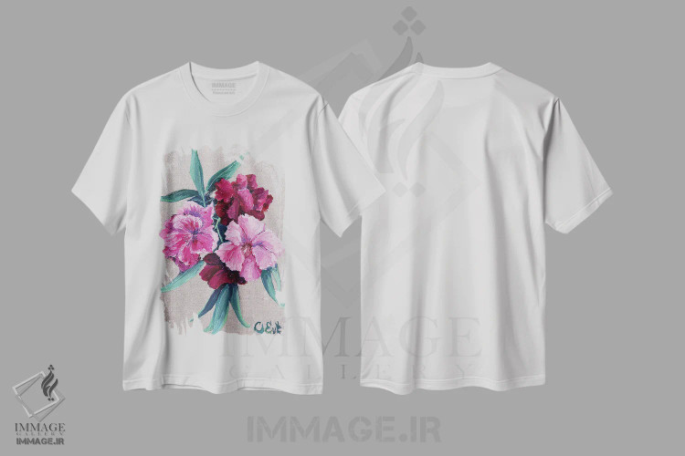تیشرت سفید طرح دار خرزهره، دکور معاصر اثر اوکسانا افتیه وا | immage.ir