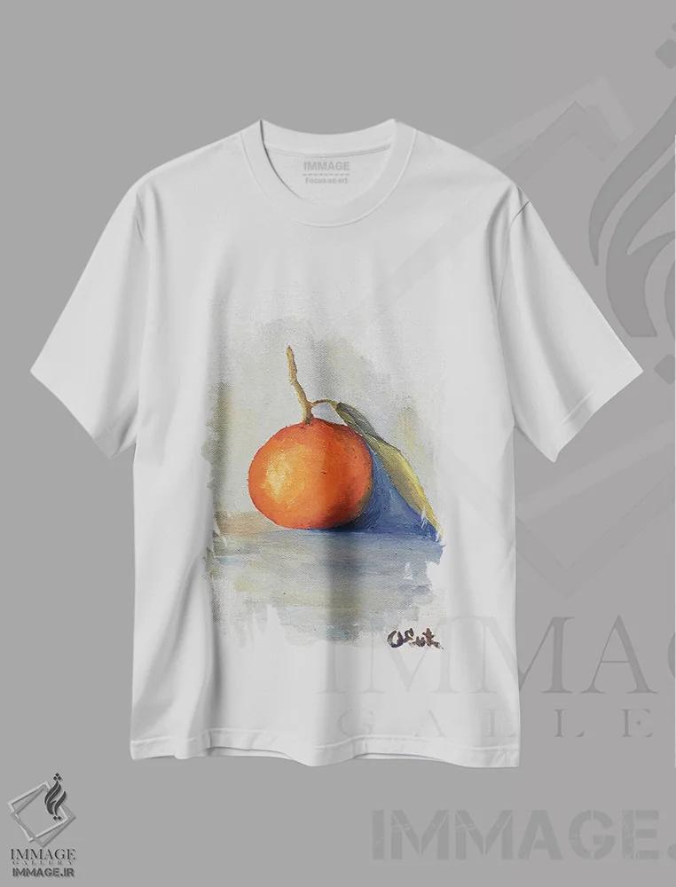 تیشرت سفید طرح دار ماندارین سیسیلی، دکور معاصر اثر اوکسانا افتیه وا | immage.ir