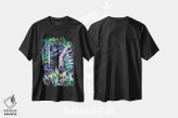 تیشرت مشکی طرح دار سوراخ جنگل، هنر دیجیتال اثر الگا آکسنوا | immage.ir