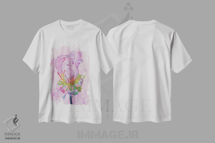 تیشرت سفید طرح دار اشتیاق، دکور معاصر اثر الگا وُلنا | immage.ir