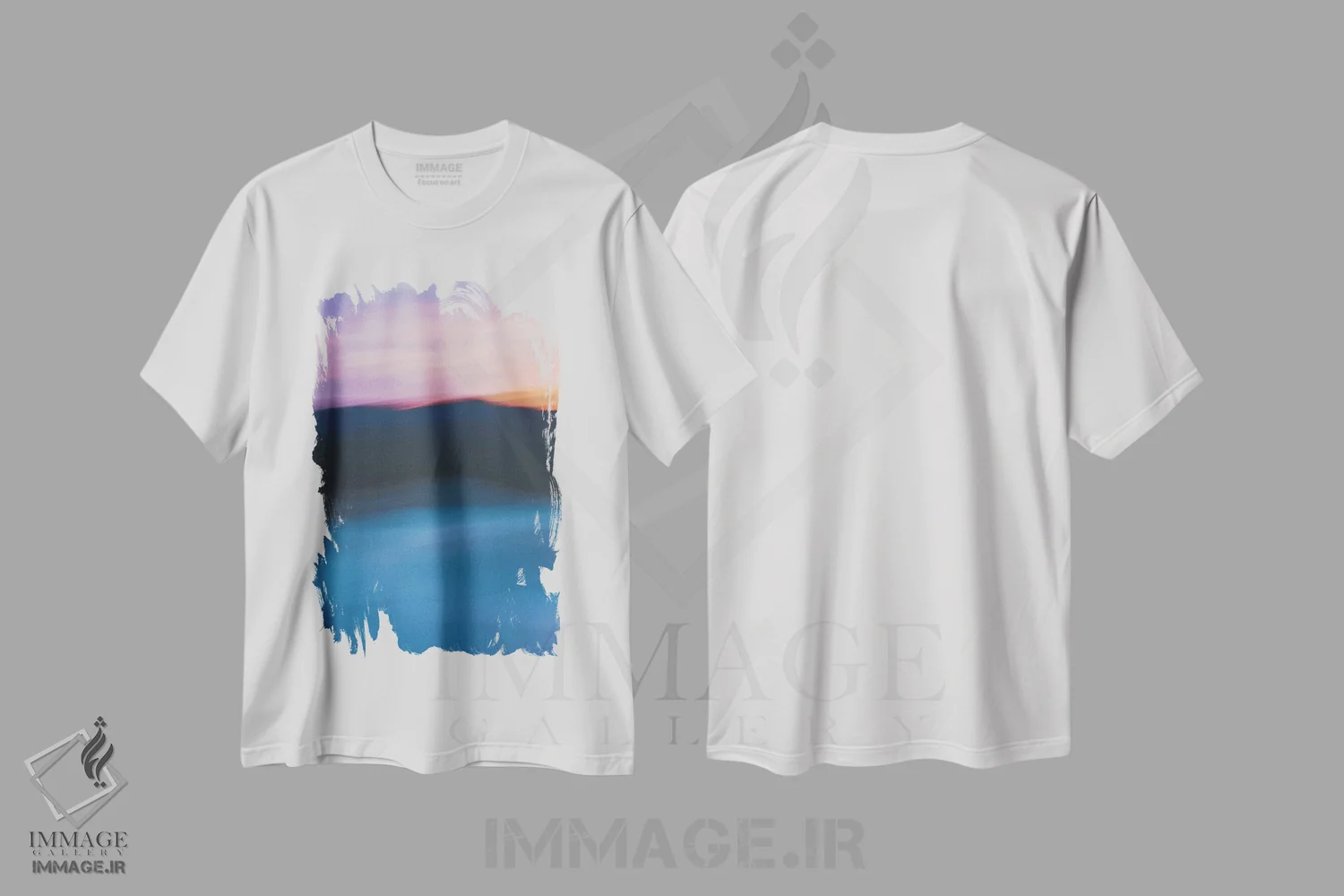 تیشرت سفید طرح دار غروب بر فراز کوه اثر اولیویا جوی سنت کلر | immage.ir