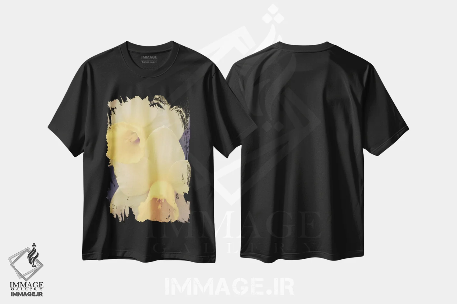 تیشرت مشکی طرح دار بهار دل انگیز، تزئینی اثر اولیویا جوی سنت کلر | immage.ir