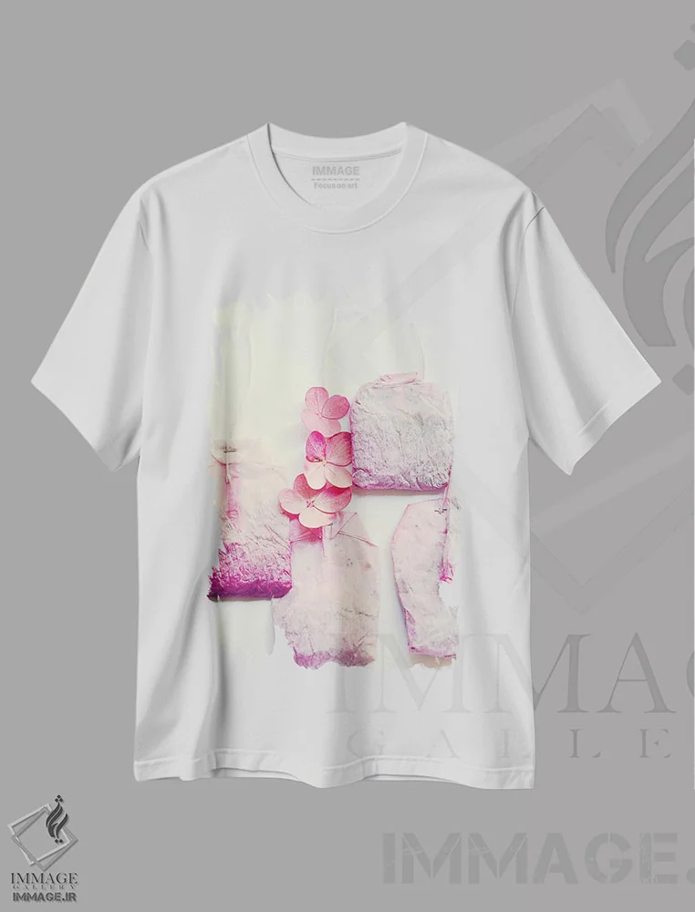 تیشرت سفید طرح دار هنر چای IV، تزئینی اثر اولیویا جوی سنت کلر | فروشگاه ایماژ
