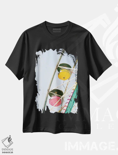 تیشرت مشکی طرح دار تابستان بی دغدغه، دکور معاصر اثر اولیویا جوی سنت کلر | فروشگاه ایماژ