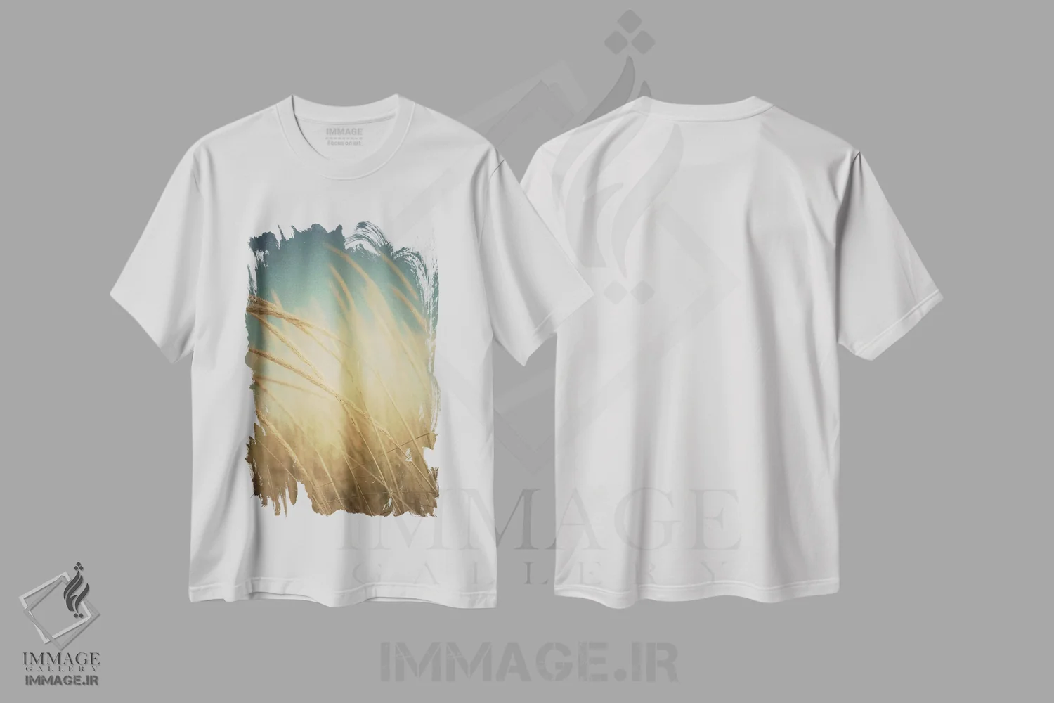 تیشرت سفید طرح دار وزش زده، دکور ساحلی اثر اولیویا جوی سنت کلر | فروشگاه ایماژ