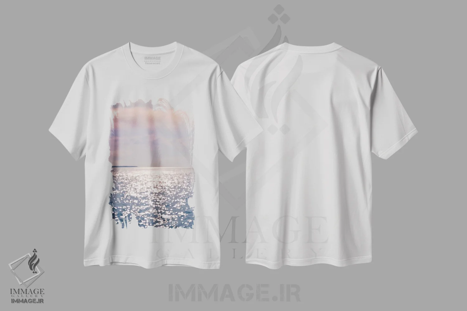 تیشرت سفید طرح دار آواز باد، دکور ساحلی اثر اولیویا جوی سنت کلر | immage.ir