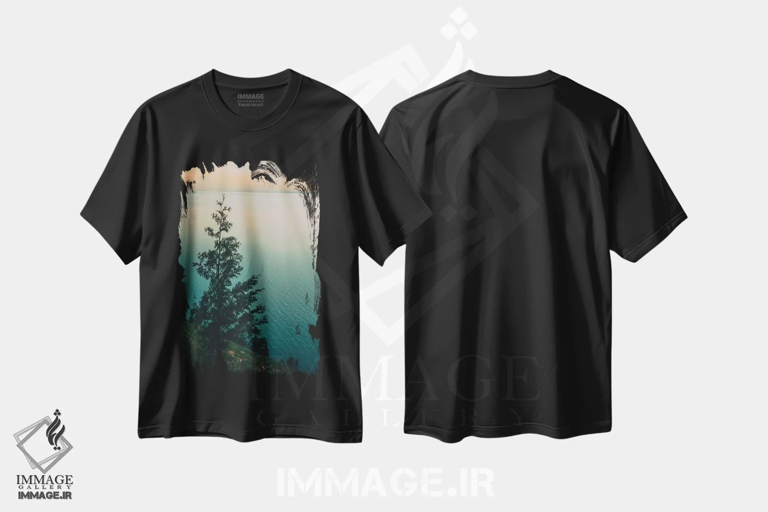 تیشرت مشکی طرح دار تنها، مدیوم اثر اولیویا جوی سنت کلر | immage.ir