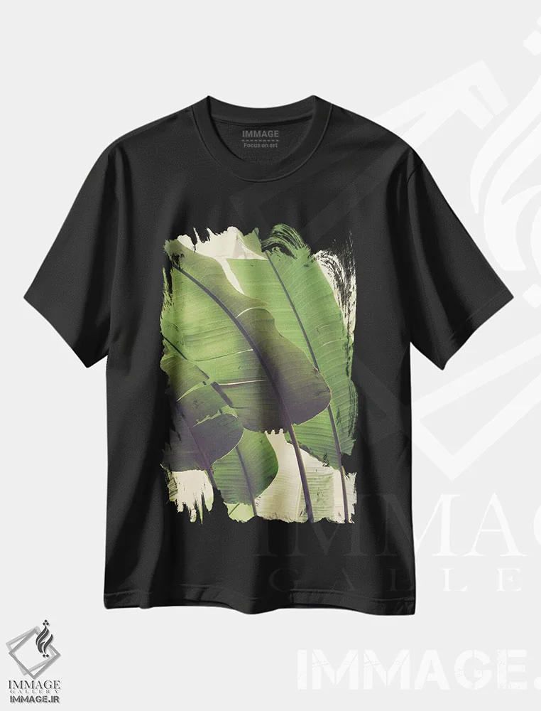 تیشرت مشکی طرح دار هماهنگ، تزئینی اثر اولیویا جوی سنت کلر | immage.ir