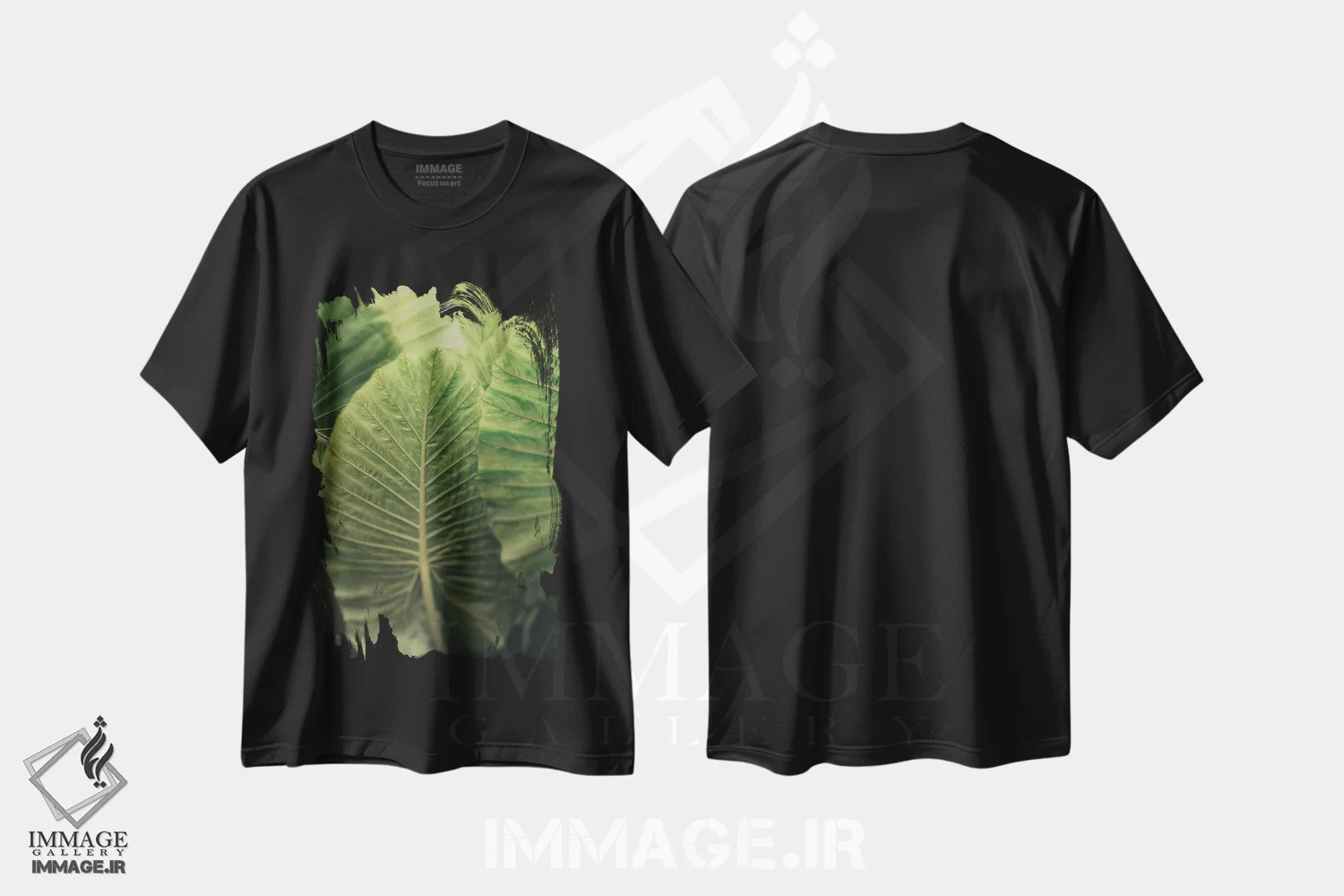 تیشرت مشکی طرح دار در لحظه باش، تزئینی اثر اولیویا جوی سنت کلر | فروشگاه ایماژ