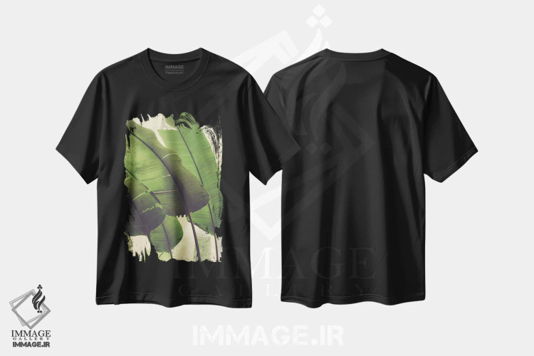 تیشرت مشکی طرح دار هماهنگ، تزئینی اثر اولیویا جوی سنت کلر | immage.ir
