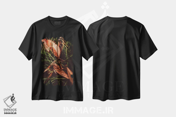تیشرت مشکی طرح دار پناه، مدیوم اثر اولیویا جوی سنت کلر | immage.ir