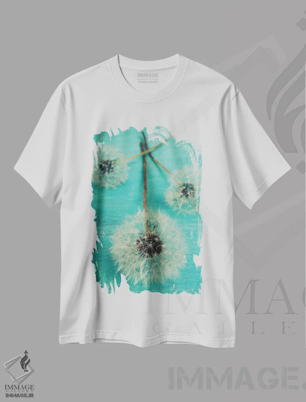 تیشرت سفید طرح دار آرزو کن، عکاسی ماکرو اثر اولیویا جوی سنت کلر | فروشگاه ایماژ