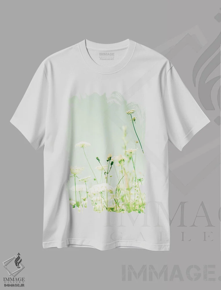 تیشرت سفید طرح دار دل گشاده، تزئینی اثر اولیویا جوی سنت کلر | فروشگاه ایماژ