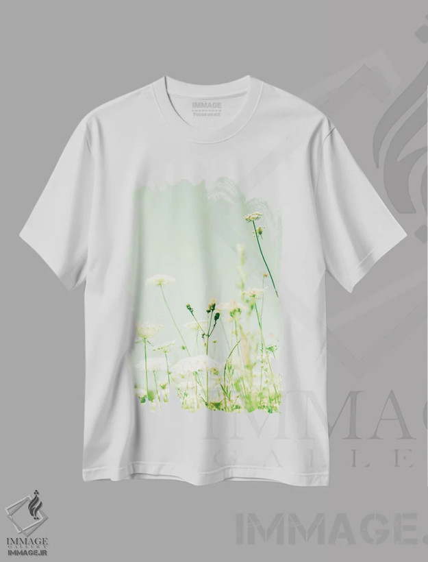تیشرت سفید طرح دار دل گشاده، تزئینی اثر اولیویا جوی سنت کلر | فروشگاه ایماژ