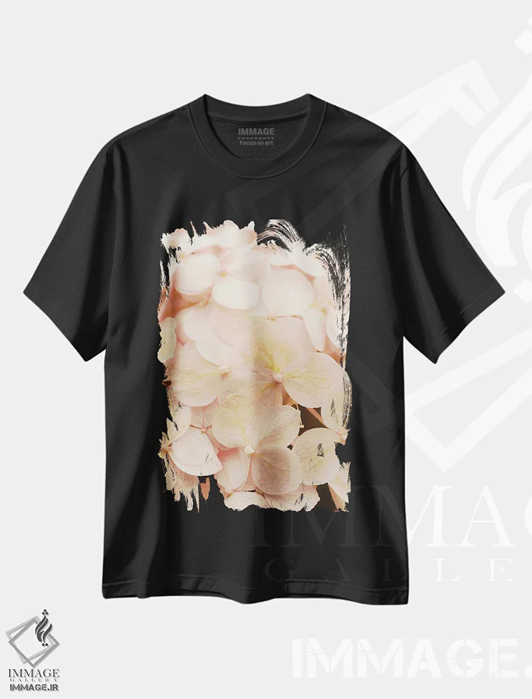 تیشرت مشکی طرح دار ستایش ها، مدیوم اثر اولیویا جوی سنت کلر | immage.ir