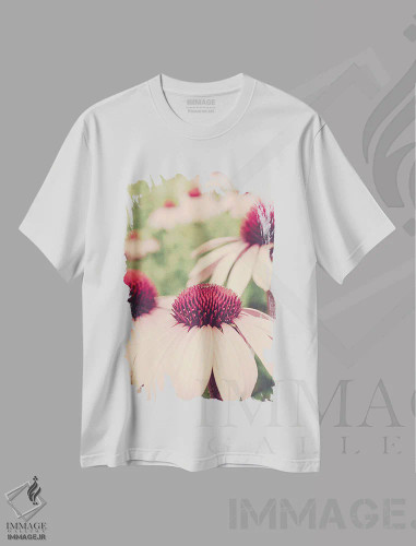 تیشرت سفید طرح دار نقاشی گیاه شناسی تابستانی I، مدیوم اثر اولیویا جوی سنت کلر | فروشگاه ایماژ