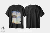 تیشرت مشکی طرح دار بهشت نخل ها، تزئینی اثر اولیویا جوی سنت کلر | immage.ir