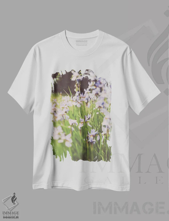 تیشرت سفید طرح دار مهمانی باغ II، مدیوم اثر اولیویا جوی سنت کلر | فروشگاه ایماژ
