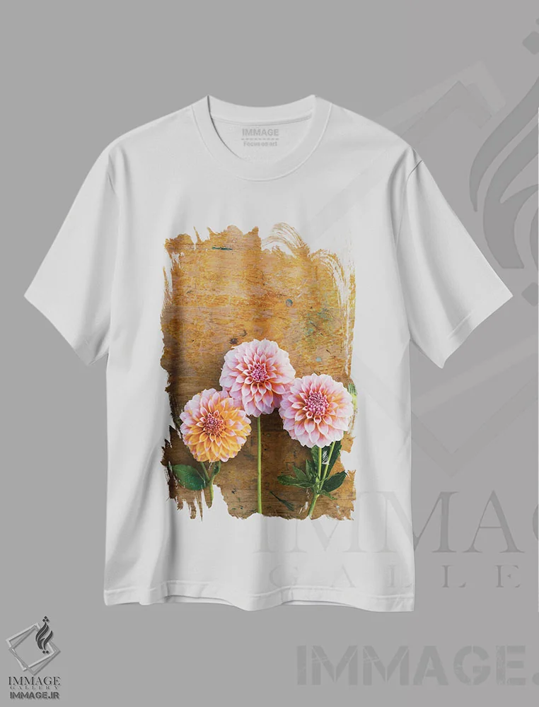 تیشرت سفید طرح دار حال وهوای پاییزی I، مدیوم اثر اولیویا جوی سنت کلر | immage.ir