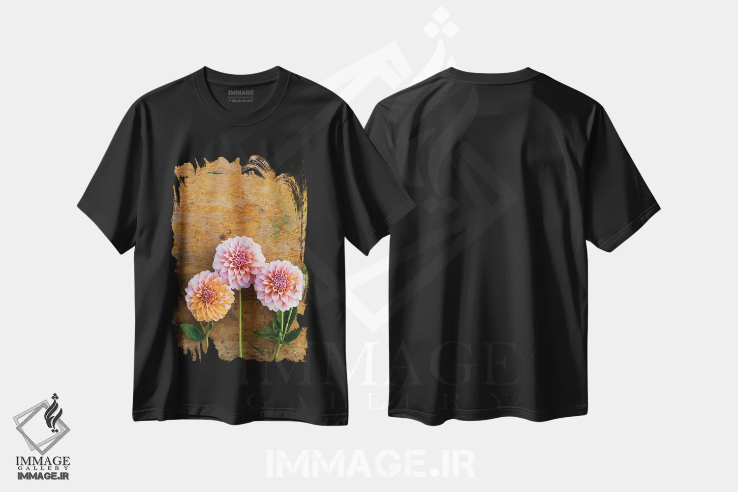 تیشرت مشکی طرح دار حال وهوای پاییزی I، مدیوم اثر اولیویا جوی سنت کلر | فروشگاه ایماژ