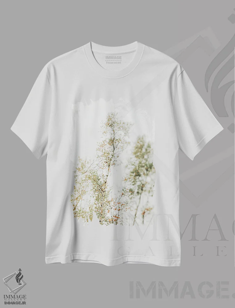 تیشرت سفید طرح دار سایه بان بالاسر ۲، مدیوم اثر اولیویا جوی سنت کلر | فروشگاه ایماژ