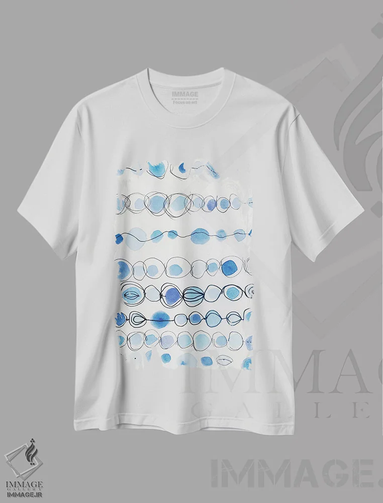 تیشرت سفید طرح دار خاطرات دریایی اثر اولیویا جوی سنت کلر | immage.ir