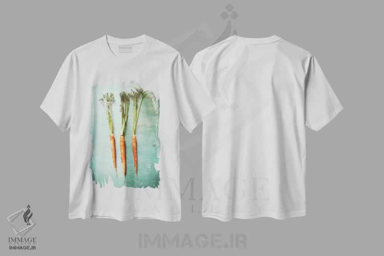 تیشرت سفید طرح دار سه هویج، دکور روستایی اثر اولیویا جوی سنت کلر | immage.ir