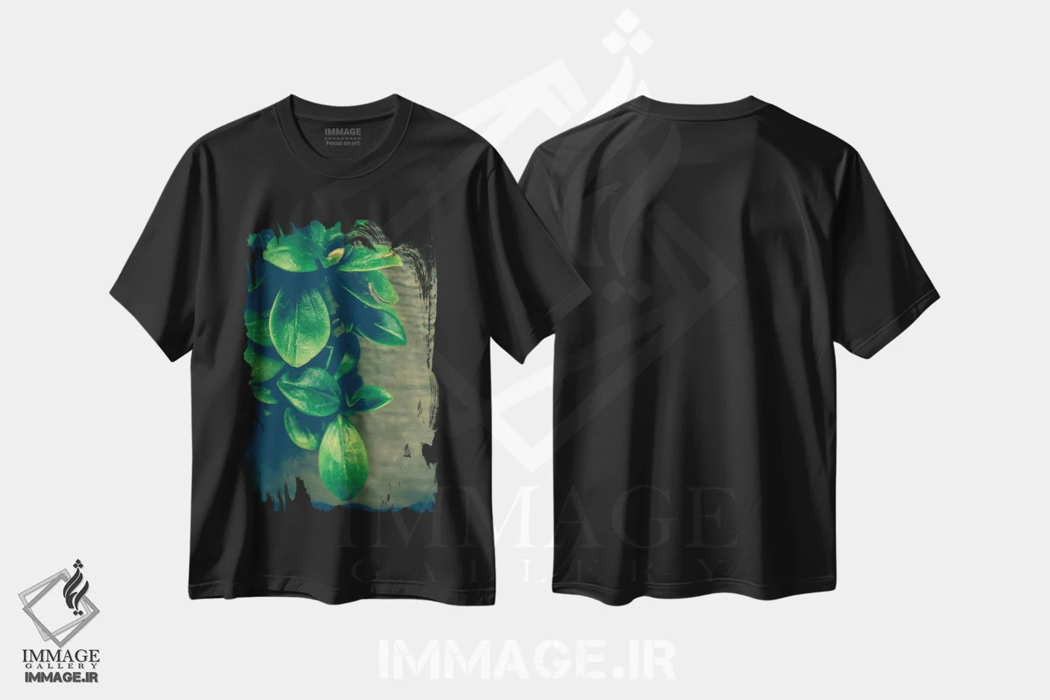 تیشرت مشکی طرح دار هماهنگ شو، تزئینی اثر اولیویا جوی سنت کلر | فروشگاه ایماژ