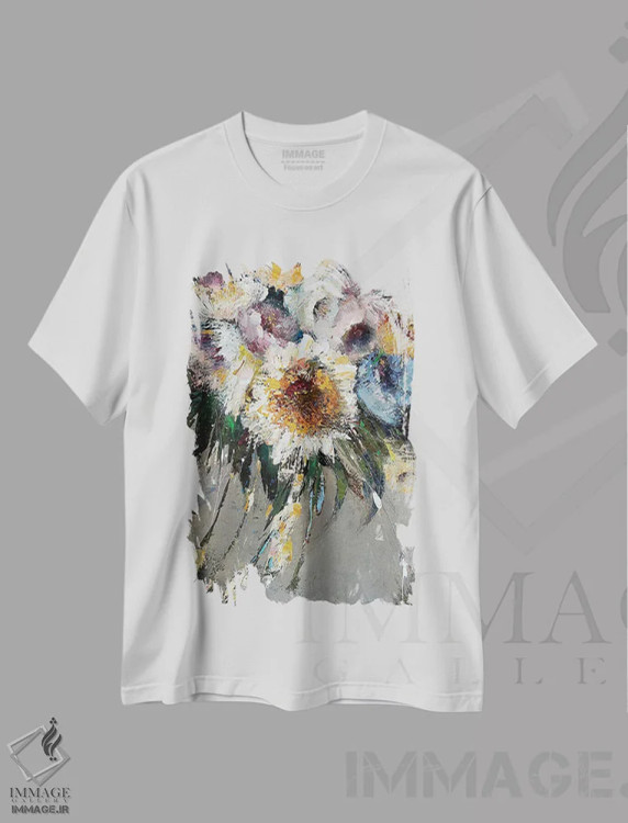 تیشرت سفید طرح دار آفتابی، دکور معاصر اثر اوکسانا پترووا | immage.ir