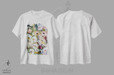 تیشرت سفید طرح دار پاییز گلی، دکور معاصر اثر اوکسانا پترووا | فروشگاه ایماژ